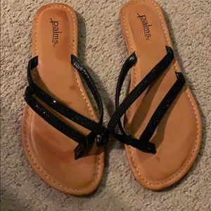 🐙6/$20 Palms Size 8 Black Sequin Detail